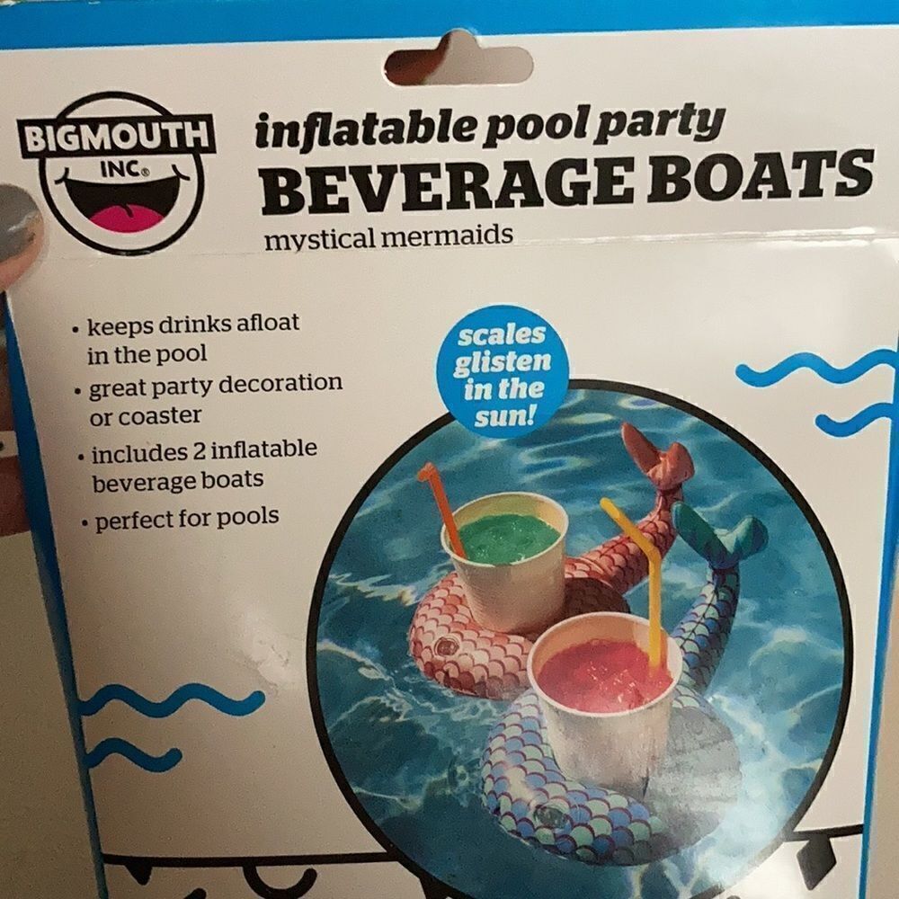 Magical Mermaids Beverage Boats 2 Pack - Picture 2 of 3